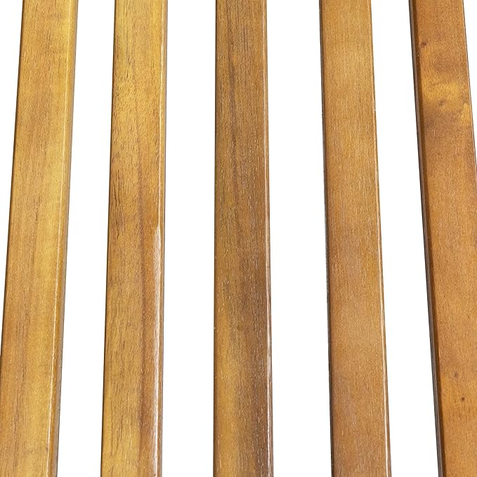 Christopher Knight Home Nadine Set of 2 Outdoor Patio Wood Adjustable Chaise Lounges, Acacia Wood Poolside Sun Lounger Set, Wooden Lounge Chair Outdoor, Teak