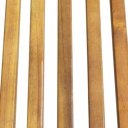 Christopher Knight Home Nadine Set of 2 Outdoor Patio Wood Adjustable Chaise Lounges, Acacia Wood Poolside Sun Lounger Set, Wooden Lounge Chair Outdoor, Teak