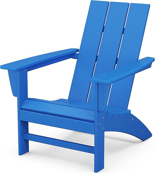 POLYWOOD Modern Adirondack Chair – All-Weather Outdoor Lawn Adirondack Chairs – HDPE - Photo 1