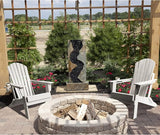 FUNBERRY Folding Adirondack Chair Set of 4, All Weather HDPE Fire Pit Chairs with Cup Holder for Outdoor - Photo 9