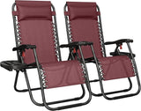 Yaheetech Zero Gravity Recliners Outdoor Adjustable Folding Reclining Lounge Chairs w/Pillows - Photo 1