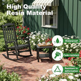 5 Piece Outdoor Rocking Bistro Set, Rocking Chairs Outdoor Furniture - Photo 6