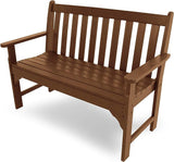 POLYWOOD GNB48TE Vineyard 48" Bench, Teak - Photo 1