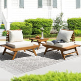 IDZO Armless Club Chairs Design Heavy Duty 400lbs Capacity Elegant Patio Bistro Set 3 Piece Outdoor - Photo 1
