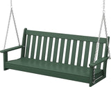 POLYWOOD Vineyard 5-Foot Porch Swing, Heavy Duty HDPE Outdoor Hanging Bench, Patio Swing for Adults Kids - Photo 1