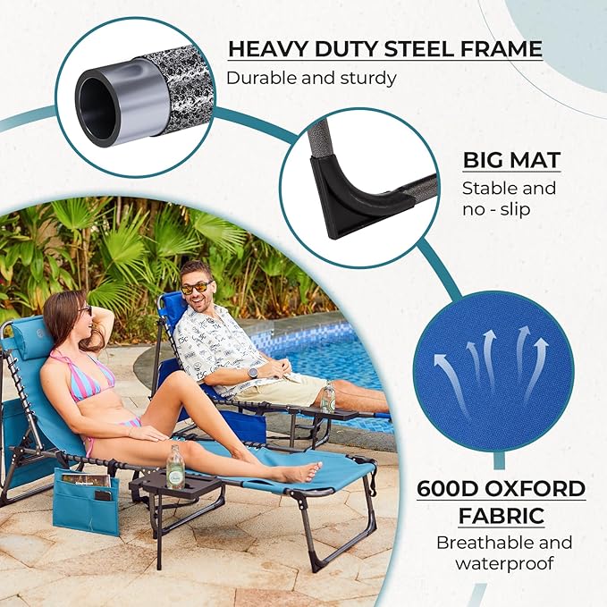 FUNDANGO 4 in 1 Tanning Chair with Face Hole - Photo 6