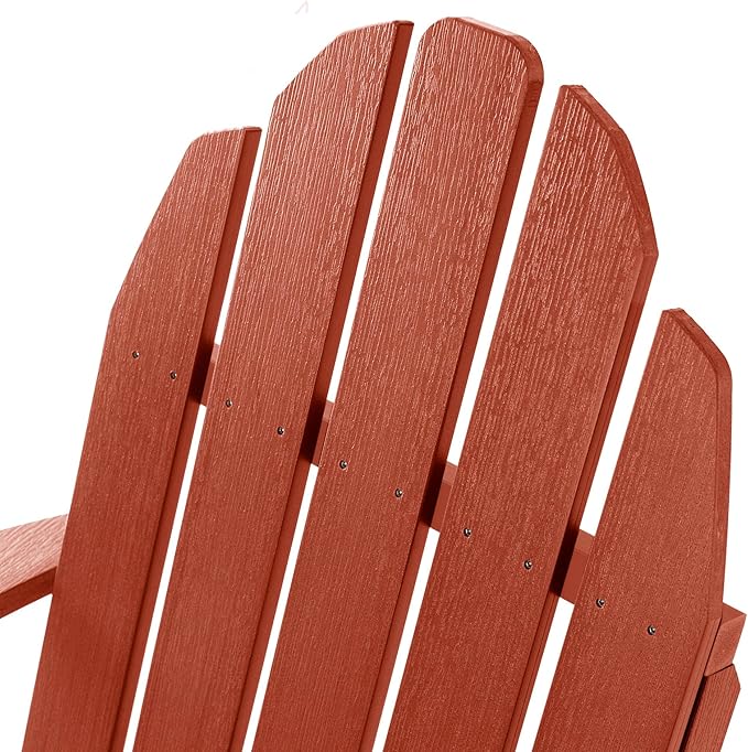 Elk Outdoors The Essential Adirondack Chair, Rustic Red