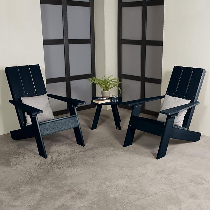 Highwood Italica Modern Adirondack 3pc Set, OneSize, Federal Blue
