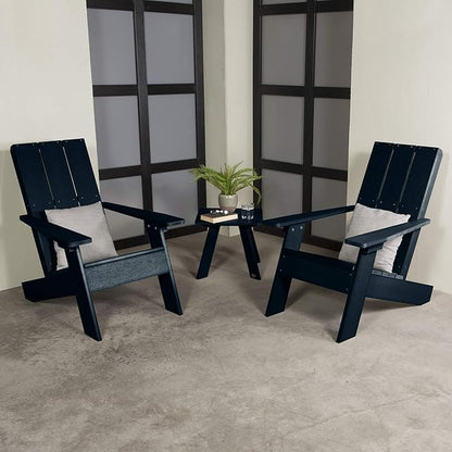 Highwood Italica Modern Adirondack 3pc Set, OneSize, Federal Blue