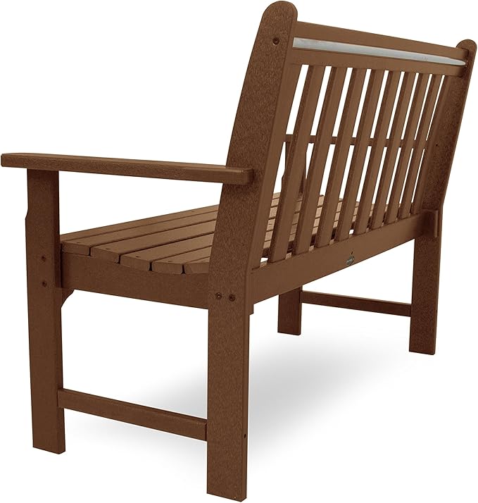 POLYWOOD GNB48TE Vineyard 48" Bench, Teak - Photo 3