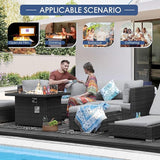 NICESOUL 29.3" High-Back Modern Luxury Patio Corner Sofa, Outdoor Furniture Piece Wide Deep Seat - Photo 5