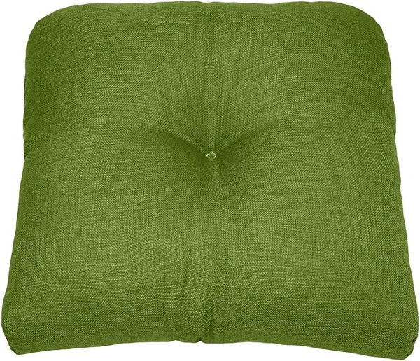 BrylaneHome Tufted Chair Cushion - 18" L x 17" W x 3" H - Patio & Outdoor - Patio & Outdoor - Water - Photo 1
