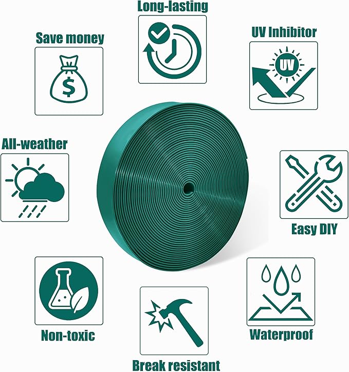 Vinyl Straps for Patio Chair Repair Kit 2'' Wide 50 Ft Long Replacement Straps + 50 Free Rivets for Outdoor Lawn Furniture Chaise Lounge Repair (Dark Green)