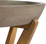Christopher Knight Home Oprah Outdoor Side Table, Teak and Light Gray - Photo 6