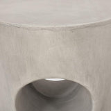 Samuel Indoor Contemporary Lightweight Concrete Accent Side Table - Photo 7