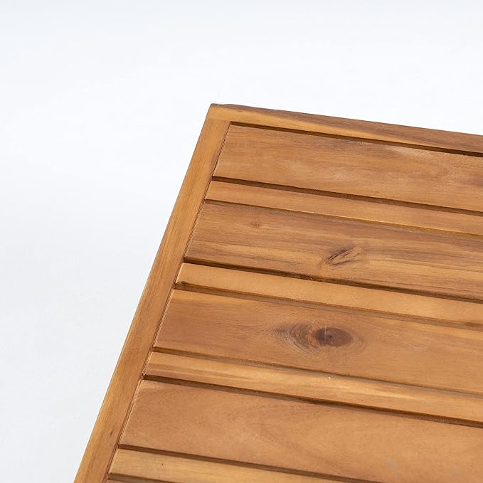Oana Outdoor Coffee Table - Acacia Wood - Teak - Photo 5