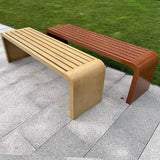 Patio Garden Bench, All-Weather Outdoor Bench, 2-3 Person Seat Backless Front Porch Bench - Photo 7