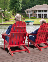 Folding Adirondack Chair - Durable HDPE Poly Lumber All-Weather Resistant - Photo 8