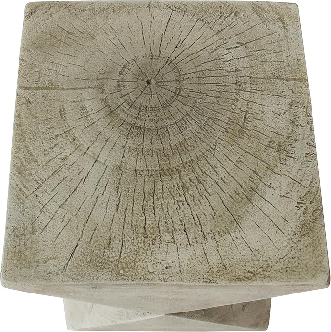 Christopher Knight Home Lux Outdoor Weight Concrete Side Table, Light Gray - Photo 6