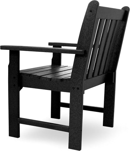 POLYWOOD Vineyard Arm Chair, Black