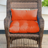 QILLOWAY Outdoor Patio Wicker Seat Cushions Group Loveseat/Two U-Shape/Two Lumbar Pillows for Patio Furniture - Photo 4