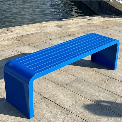 Durable Outdoor Metal Garden Bench - Stylish Porch & Park Seating, Weather-Resistant, Perfect for Patios, Yards, and Outdoor Spaces