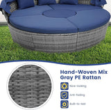 HAPPYGRILL Rattan Daybed with Canopy - Photo 7