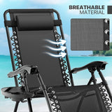 Magshion Folding Zero Gravity Chairs Set of 2, Outdoor Reclining Camping Chairs - Photo 7