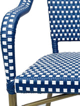 Christopher Knight Home Cecil Bistro Chairs, Navy Blue + White + Wood Print - Photo 5