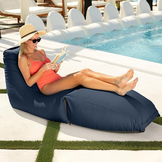 Jaxx Prado Outdoor Chaise Lounge, Navy