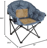 MacSports Heated Cushion Folding Lounge Patio Club Camping, Picnic, Outdoor Activities - Photo 2