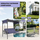 AECOJOY 2-in-1 Convertible Porch Swing Bed 3 Seat - Photo 6