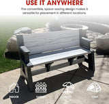 Convert-a-Bench Gen 1 2in1 Outdoor Convertible Bench to Picnic Table - Photo 6