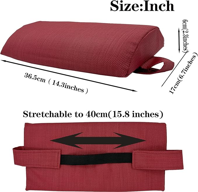 Zero Gravity Chair Set of 2 Replacement Pillow Headrest with Elastic Band - Photo 7