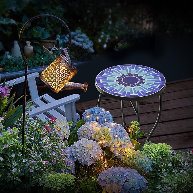 Mosaic Outdoor Side Table, Patio Side Table - Photo 6