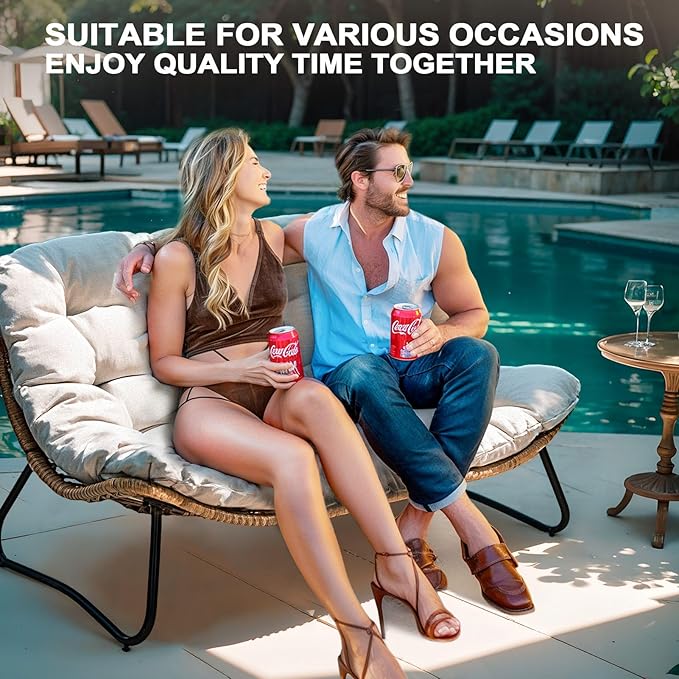 Crestlive Products Outdoor Loveseat 3PCS, Outdoor Sofa Set - Photo 6