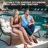 Crestlive Products Outdoor Loveseat 3PCS, Outdoor Sofa Set - Photo 6