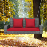 Tangkula 2 Person Wicker Hanging Porch Swing - Photo 8