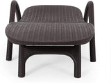 Christopher Knight Home Blanche Outdoor Faux Wicker Chaise Lounge, Dark Brown - Photo 9