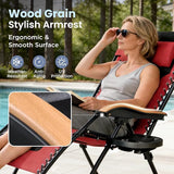 PHI VILLA XXL Oversized Padded Zero Gravity Chair, Foldable Patio Recliner - Photo 4