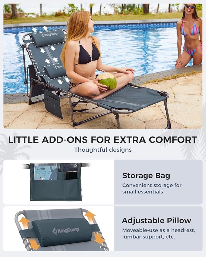 KingCamp Tanning Chair with Face Hole - Photo 6