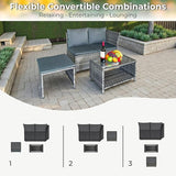 GIANGSUNNY 4 Patio Furniture Set with Storage - Photo 7