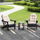 nalone Folding Adirondack Chairs Set of 2 with Cushions and Cup Holder - Photo 2