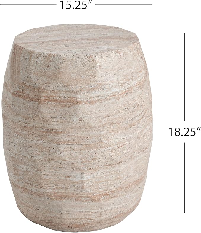 Christopher Knight Home Jaym 18.25" H Indoor Outdoor Accent Side Table, Patio Decorative End Table - Photo 2