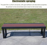 39.3in/47.2in/59 in Outdoor Garden Bench Patio Park Bench, 2-3 Person Porch Benches Solid Wood Slat Leisure Seats - Photo 4
