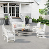 Stoog Outdoor Glider Benches Set of 2, All-Weather Patio Glider with 800 lbs Weight Capacity, Never Fade or Rot - Photo 9