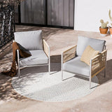 ZANDOR Aluminum Outdoor Patio Furniture 2 Pcs Armchair - Photo 1