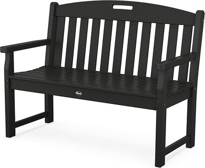 Trex Outdoor Furniture TXB48CB 48-Inch Yacht Club Bench, Charcoal Black