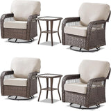 6 Pieces Outdoor Patio Conversation Sets Swivel Chairs - Photo 9
