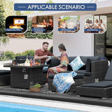 NICESOUL 29.3" High-Back Modern Luxury Patio Corner Sofa, Outdoor Furniture Piece Wide Deep Seat - Photo 5